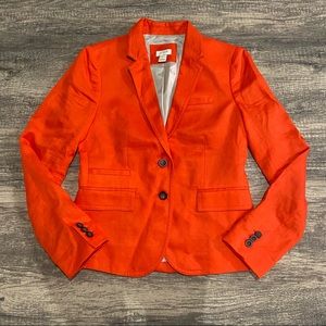 J. Crew Vibrant Orange Blazer